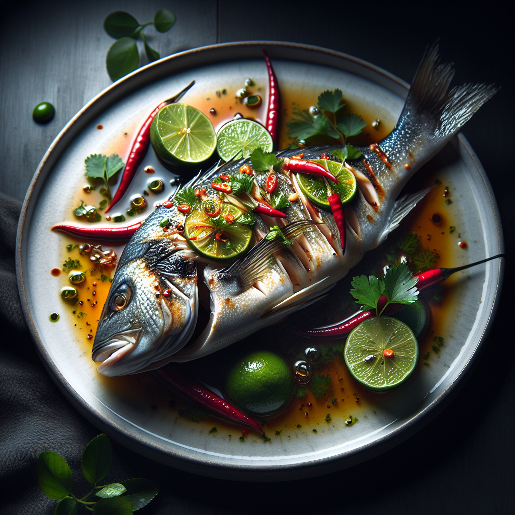 Pla Kapong Neung Manao