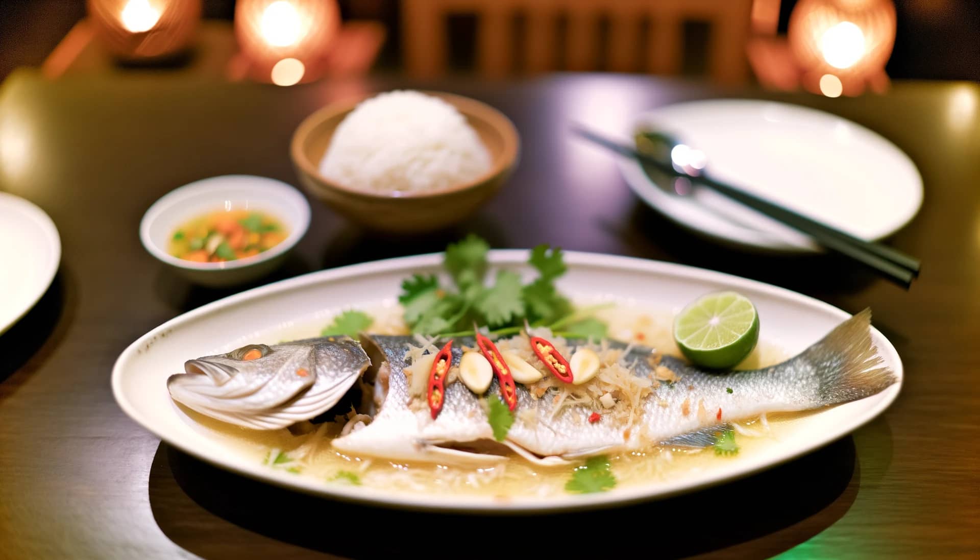 Pla Kapong Neung Manao